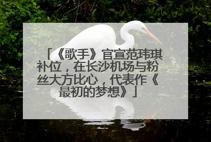 《歌手》官宣范玮琪补位，在长沙机场与粉丝大方比心，代表作《最初的梦想》