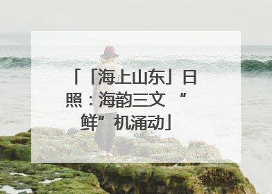「海上山东」日照：海韵三文 “鲜”机涌动