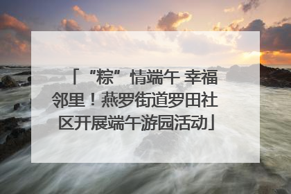“粽”情端午 幸福邻里！燕罗街道罗田社区开展端午游园活动