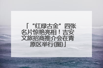 “红绿古金”四张名片惊艳亮相！吉安文旅招商推介会在青原区举行(图)