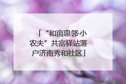 “和亩惠邻·小农夫”共富驿站落户济南秀和社区