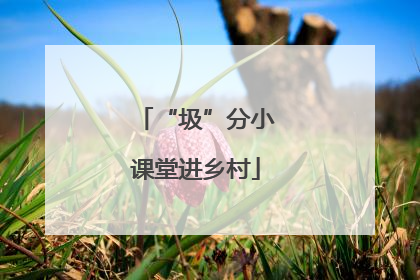 “圾”分小课堂进乡村