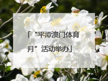 “平潭澳门体育月”活动举办