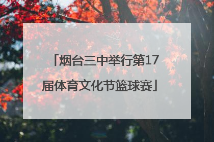 烟台三中举行第17届体育文化节篮球赛