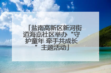 盐南高新区新河街道海嘉社区举办“守护童年 牵手共成长”主题活动