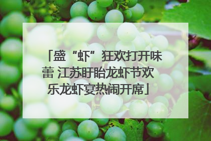 盛“虾”狂欢打开味蕾 江苏盱眙龙虾节欢乐龙虾宴热闹开席
