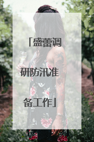 盛蕾调研防汛准备工作