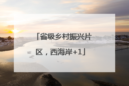 省级乡村振兴片区，西海岸+1