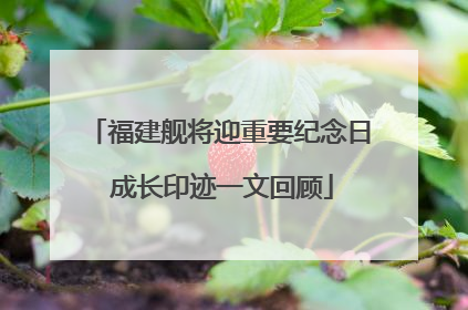 福建舰将迎重要纪念日 成长印迹一文回顾