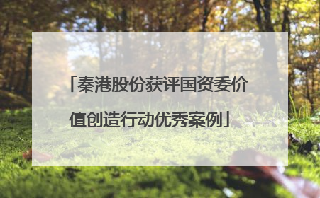 秦港股份获评国资委价值创造行动优秀案例