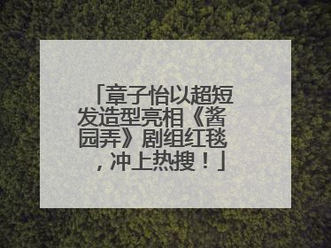 章子怡以超短发造型亮相《酱园弄》剧组红毯，冲上热搜！