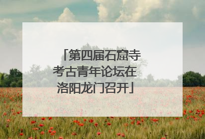 第四届石窟寺考古青年论坛在洛阳龙门召开