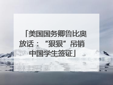 美国国务卿鲁比奥放话：“狠狠”吊销中国学生签证