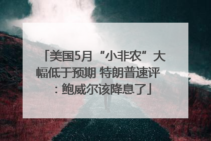 美国5月“小非农”大幅低于预期 特朗普速评：鲍威尔该降息了