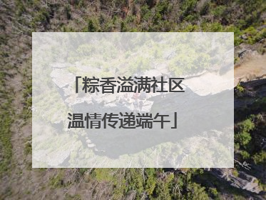 粽香溢满社区 温情传递端午