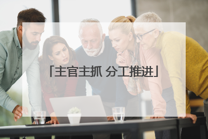 主官主抓 分工推进