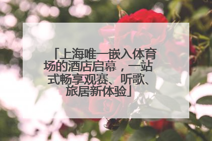 上海唯一嵌入体育场的酒店启幕，一站式畅享观赛、听歌、旅居新体验