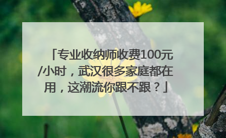专业收纳师收费100元/小时，武汉很多家庭都在用，这潮流你跟不跟？