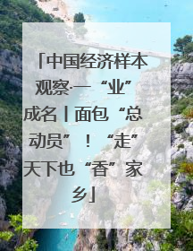 中国经济样本观察·一“业”成名丨面包“总动员”！“走”天下也“香”家乡