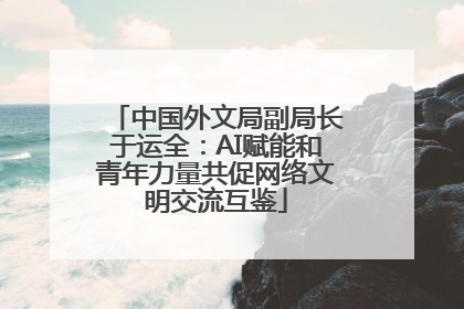 中国外文局副局长于运全：AI赋能和青年力量共促网络文明交流互鉴