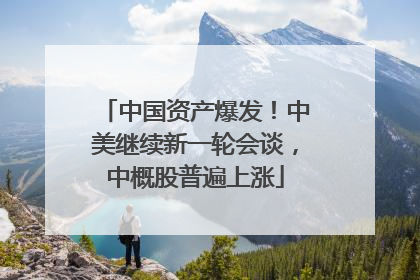 中国资产爆发！中美继续新一轮会谈，中概股普遍上涨