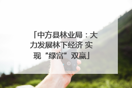 中方县林业局：大力发展林下经济 实现“绿富”双赢