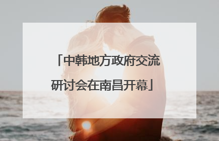 中韩地方政府交流研讨会在南昌开幕