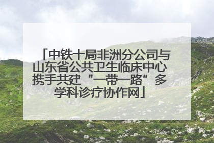 中铁十局非洲分公司与山东省公共卫生临床中心携手共建“一带一路”多学科诊疗协作网