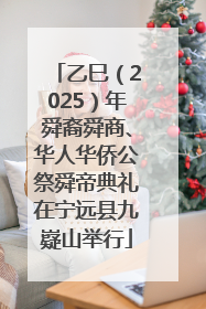 乙巳（2025）年舜裔舜商、华人华侨公祭舜帝典礼在宁远县九嶷山举行