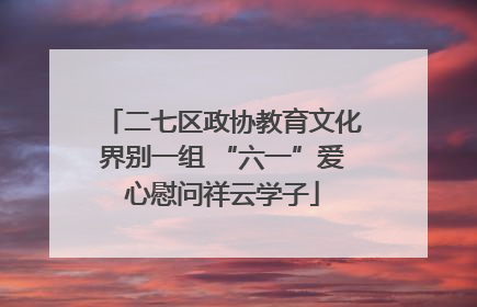 二七区政协教育文化界别一组 “六一”爱心慰问祥云学子