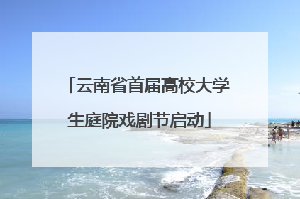 云南省首届高校大学生庭院戏剧节启动