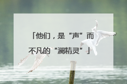他们，是“声”而不凡的“澜精灵”