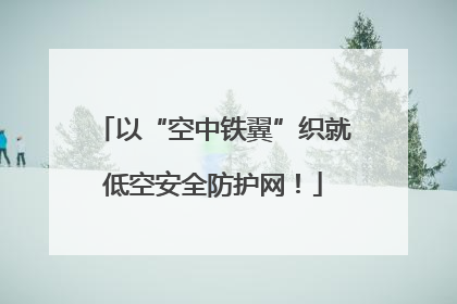 以“空中铁翼”织就低空安全防护网！