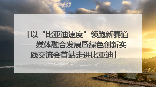 以“比亚迪速度”领跑新赛道——媒体融合发展暨绿色创新实践交流会首站走进比亚迪