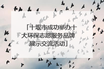 十堰市成功举办十大环保志愿服务品牌展示交流活动