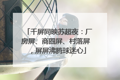 千屏同映苏超夜：厂房屏、商圈屏、村落屏，屏屏沸腾球迷心
