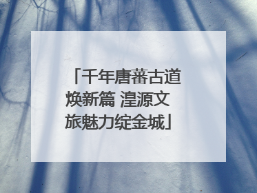 千年唐蕃古道焕新篇 湟源文旅魅力绽金城