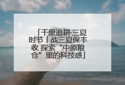 千里追耕·三夏时节丨战三夏保丰收 探索“中原粮仓”里的科技感
