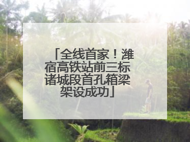 全线首家！潍宿高铁站前三标诸城段首孔箱梁架设成功