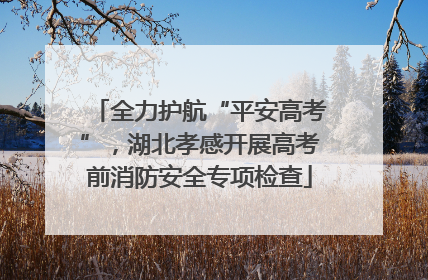 全力护航“平安高考”，湖北孝感开展高考前消防安全专项检查
