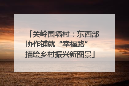 关岭围墙村：东西部协作铺就“幸福路” 描绘乡村振兴新图景