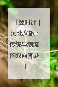 冀时评｜河北文旅：传统与潮流的双向奔赴