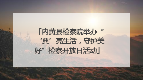 内黄县检察院举办“‘典’亮生活，守护美好”检察开放日活动