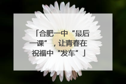 合肥一中“最后一课”，让青春在祝福中“发车”