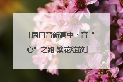 周口育新高中：育“心”之路 繁花绽放