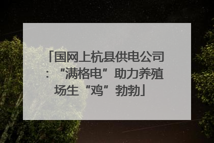 国网上杭县供电公司：“满格电”助力养殖场生“鸡”勃勃
