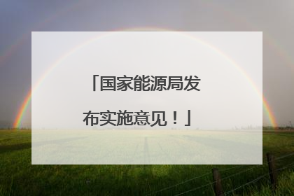 国家能源局发布实施意见！