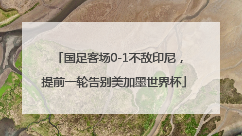国足客场0-1不敌印尼，提前一轮告别美加墨世界杯