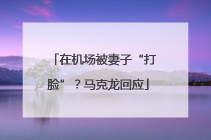 在机场被妻子“打脸”？马克龙回应