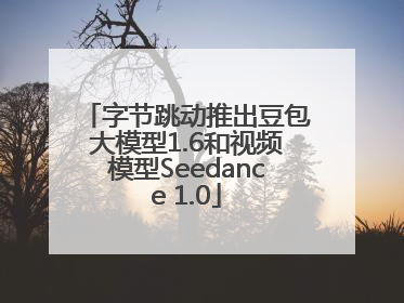 字节跳动推出豆包大模型1.6和视频模型Seedance 1.0